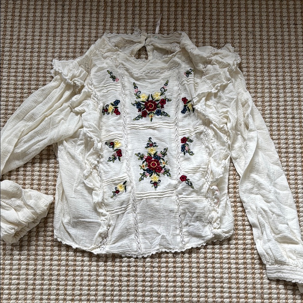 Free people Cream Women's Top